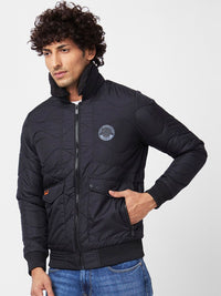SPYKAR Stand Collar Slim Fit Puffer Jacket