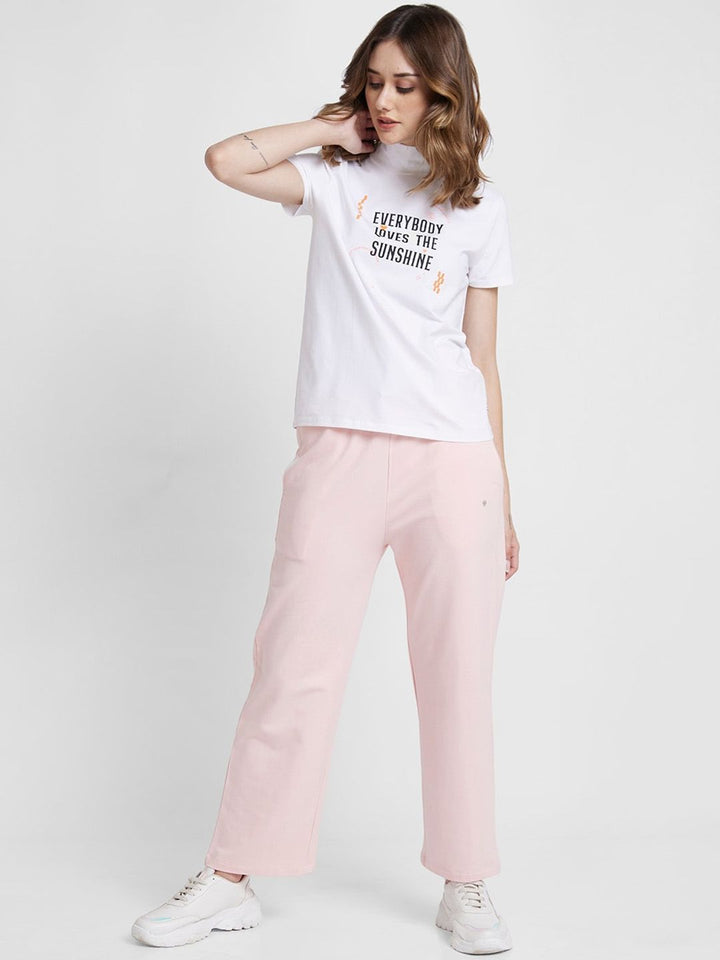 SPYKAR Straight-Fit Mid-Rise Track Pants