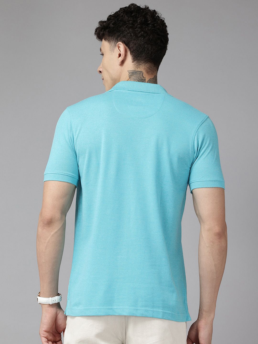 Park Avenue Men Polo Collar Slim Fit T-shirt