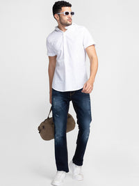 Being Human Men Slim Fit Low Distress Heavy Fade Jeans