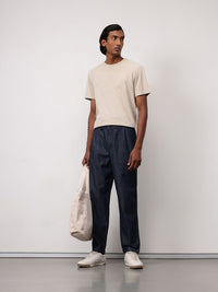 ether Men Chambray Pleated Trousers
