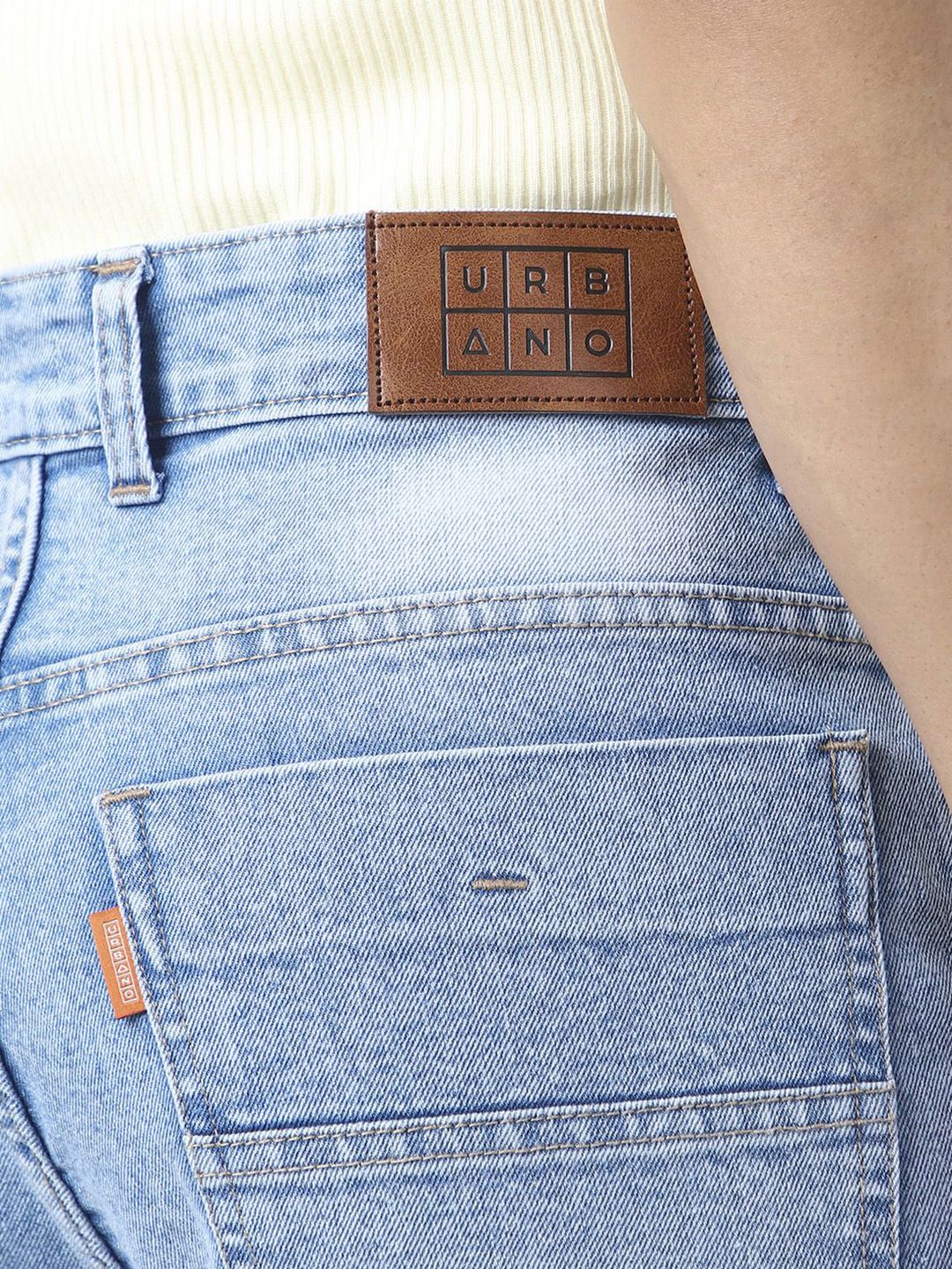 Urbano Fashion Men Straight Fit Heavy Washed Jeans Stretchable