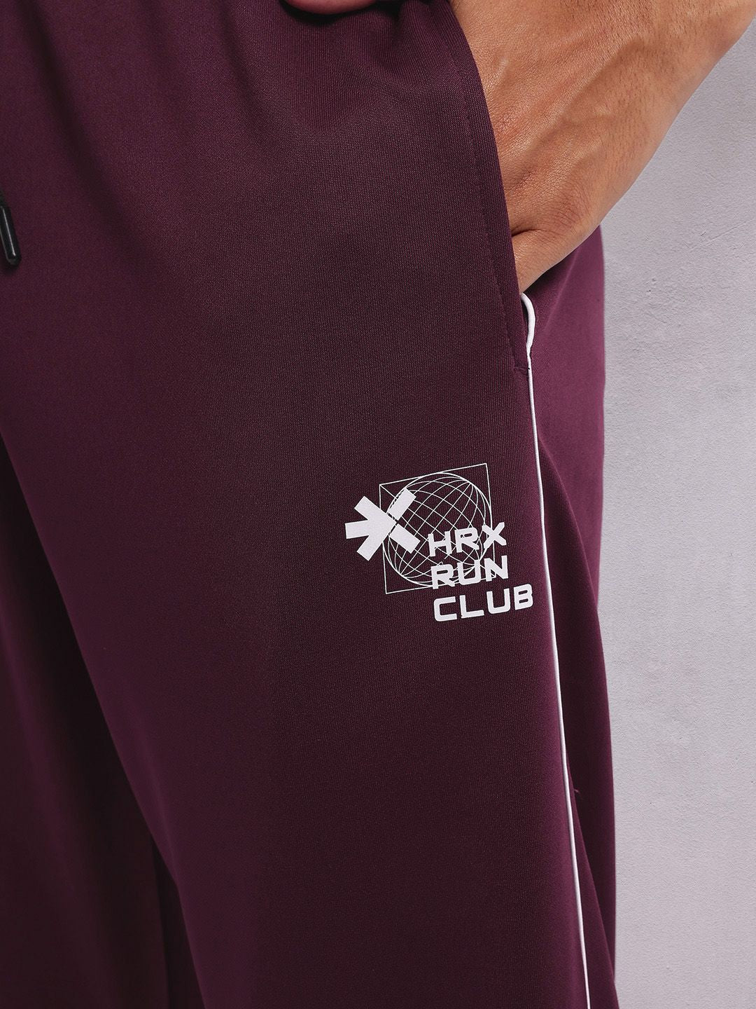 HRX by Hrithik Roshan Men Contrast Piping Rapid-Dry Running Track Pants
