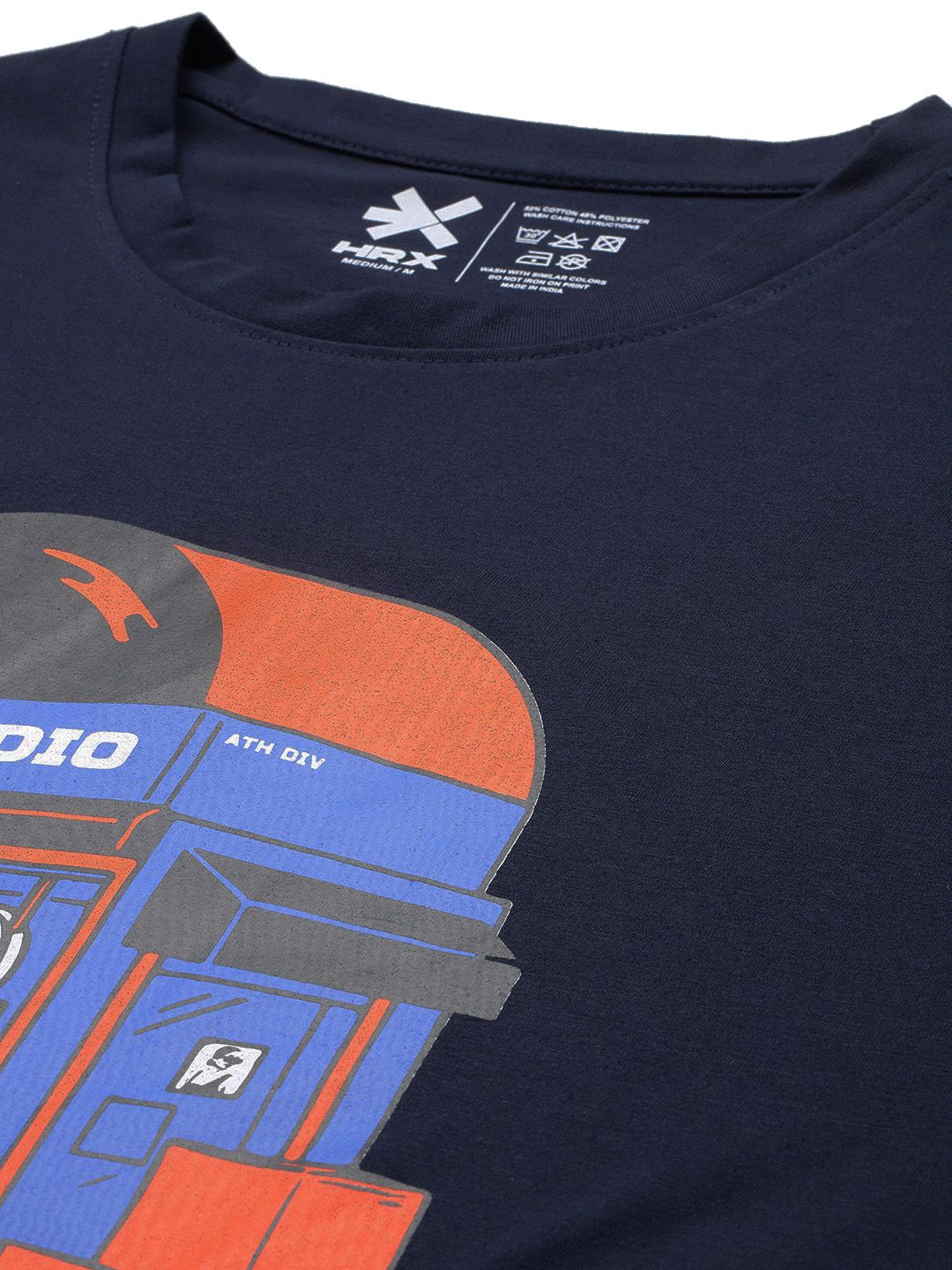 HRX by Hrithik Roshan Quirky Graphic Print Relaxed Fit T-shirt