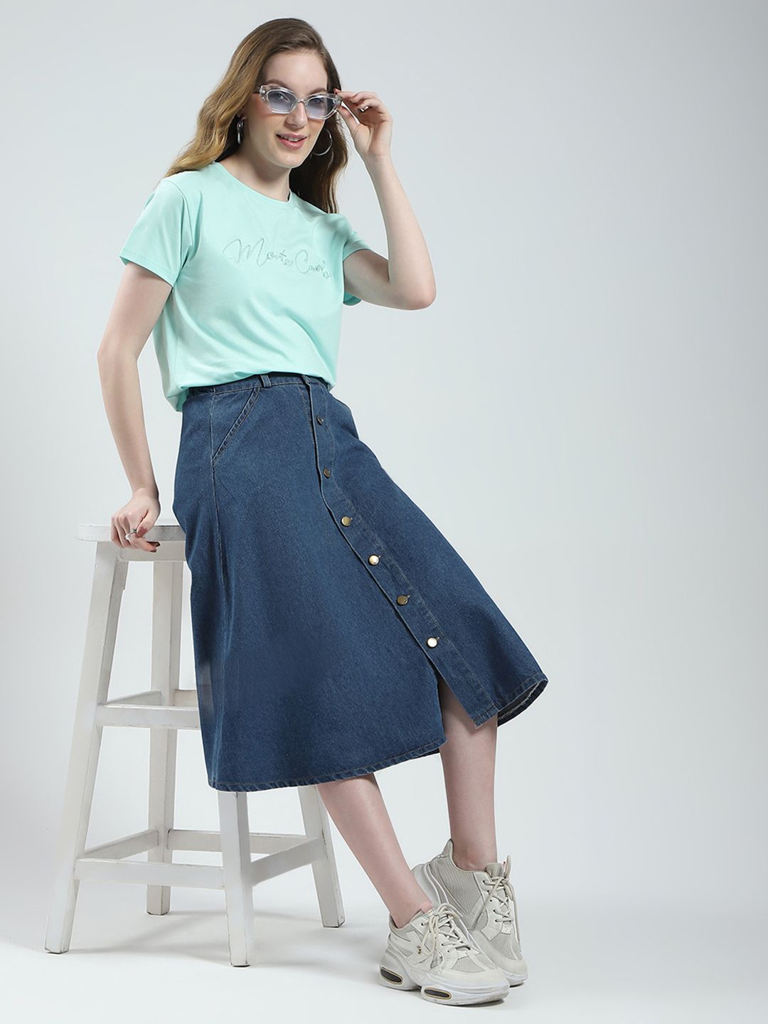 Monte Carlo Brand Logo Embroidered T-shirt