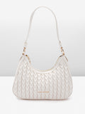 Lino Perros Structured Shoulder Bag with Quilted Detail