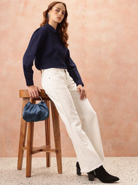 all about you Geometric Design Pure Cotton Casual Shirt