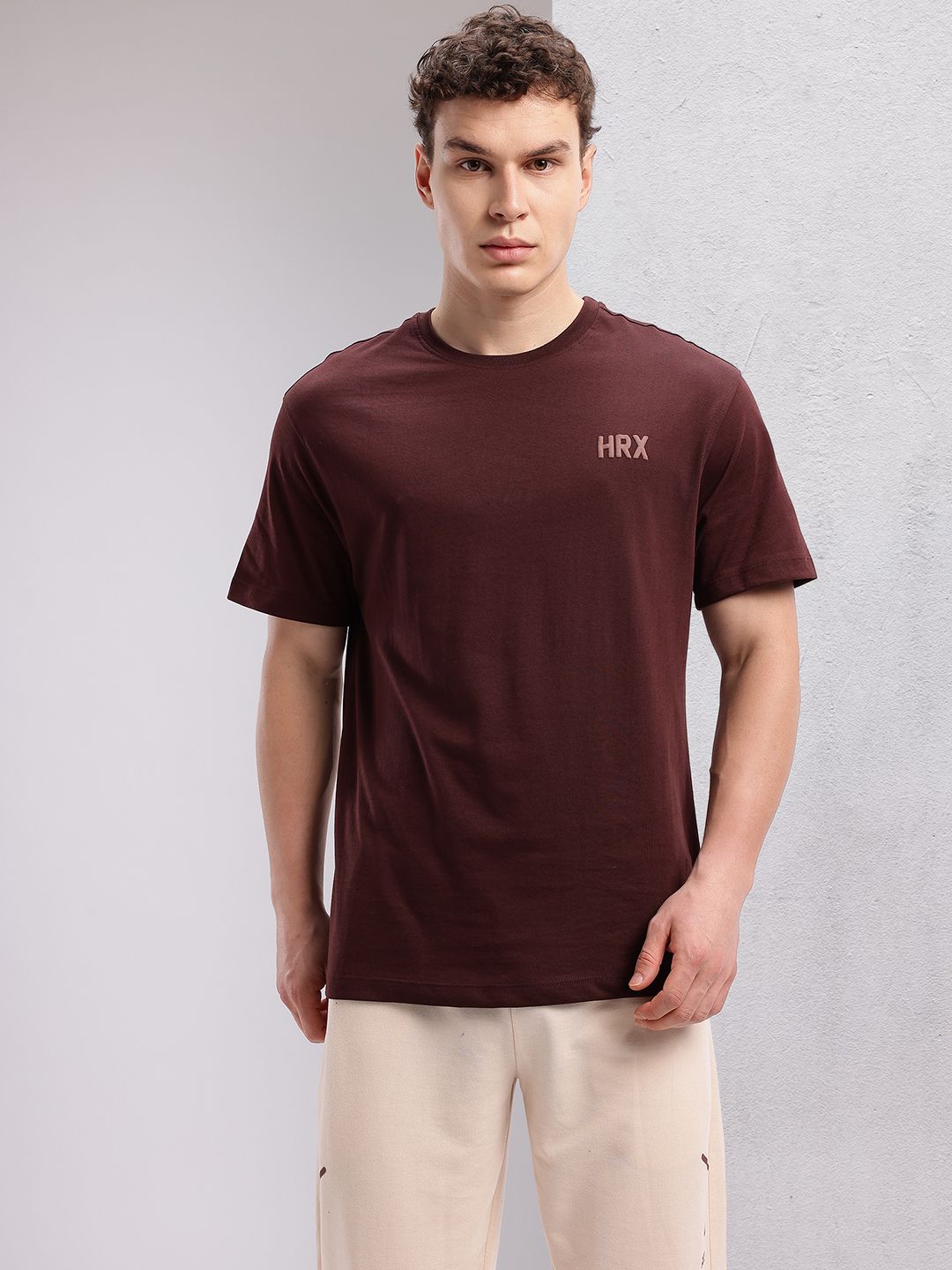 HRX by Hrithik Roshan Men Typography Puff Printed Training T-shirt