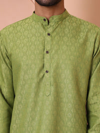 Jompers Men Woven Design Kurtas