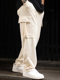 Powerlook Men Side Pocket Baggy Fit Cotton Track Pant