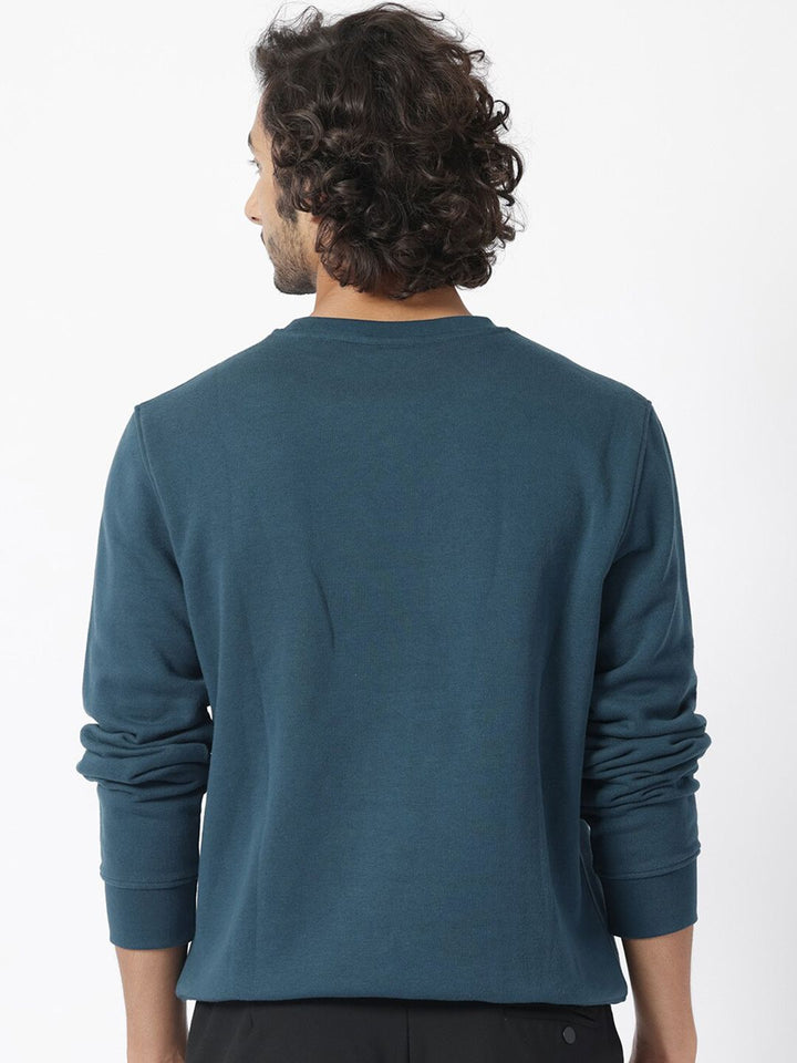 RARE RABBIT Men Arnold Graphic Print Logo Sweatshirt