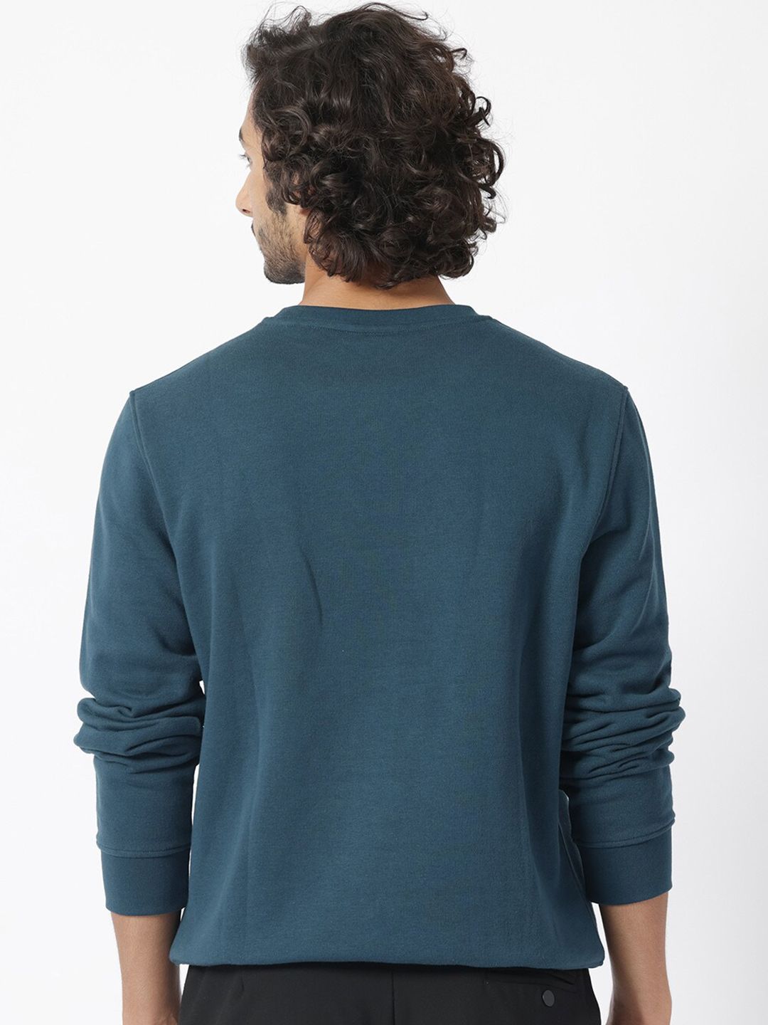 RARE RABBIT Men Arnold Graphic Print Logo Sweatshirt