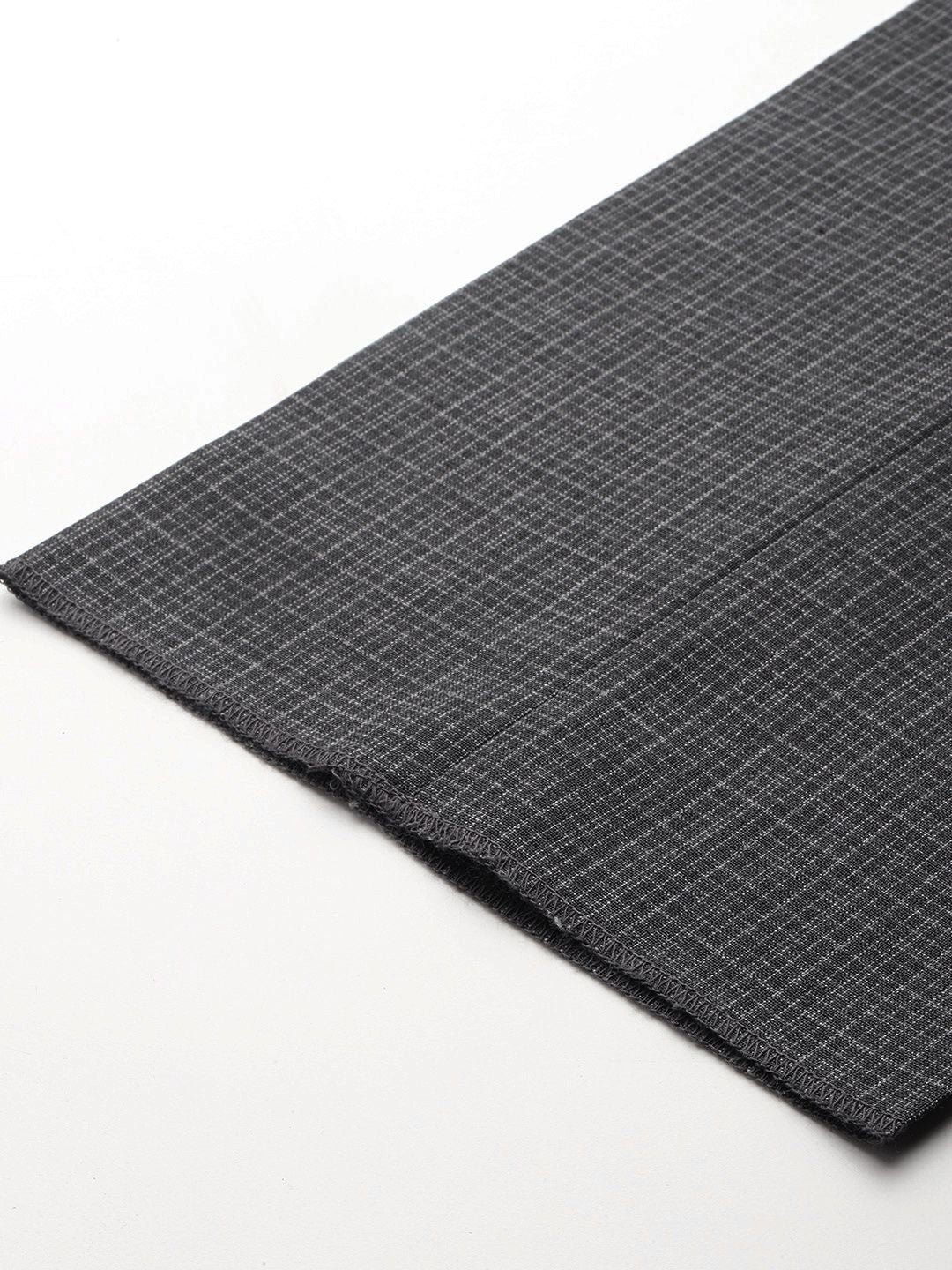 Park Avenue Men Checked Formal Trousers