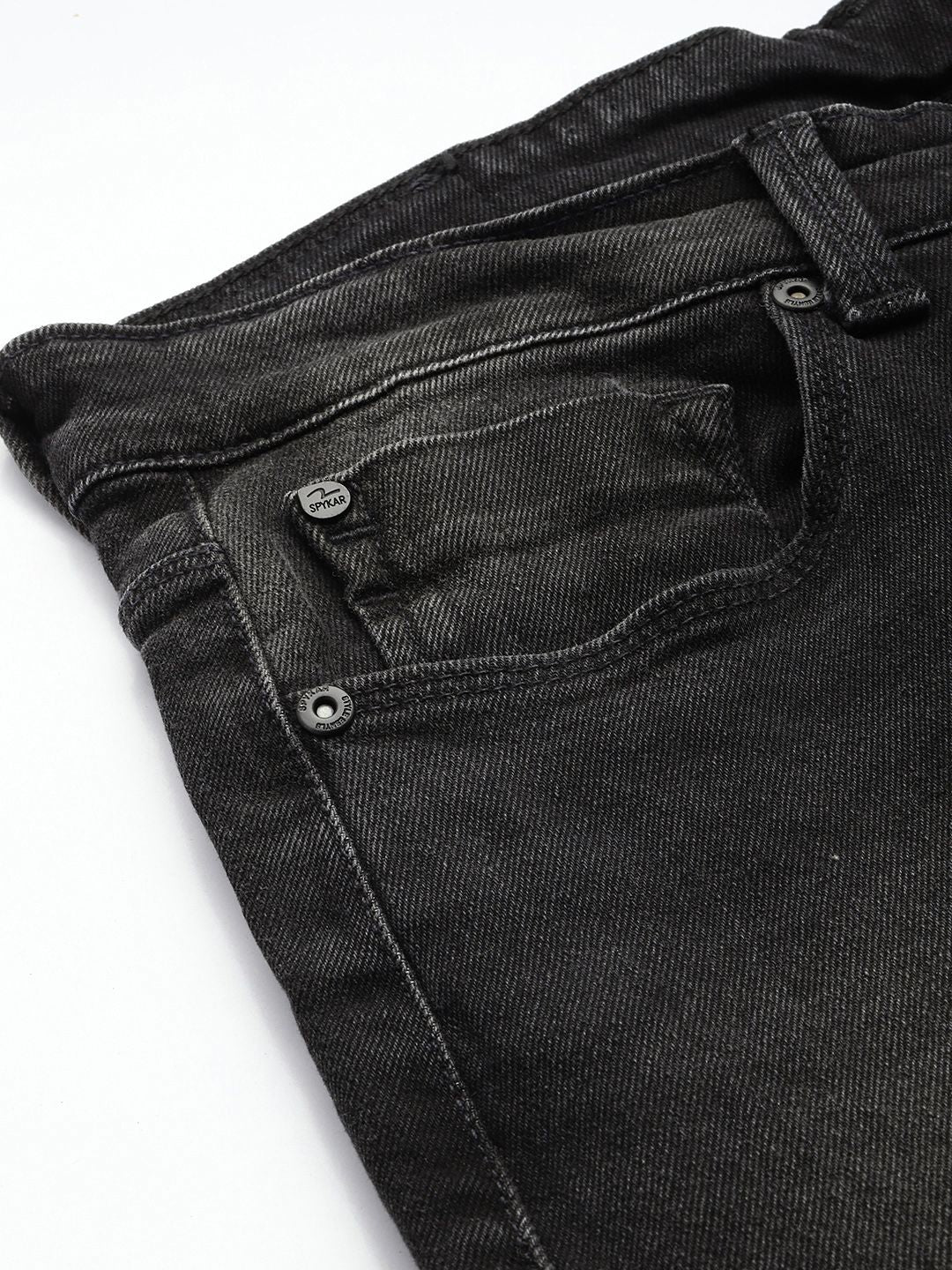 SPYKAR Men Skinny Slim Fit Low-Rise Light Fade Stretchable Jeans