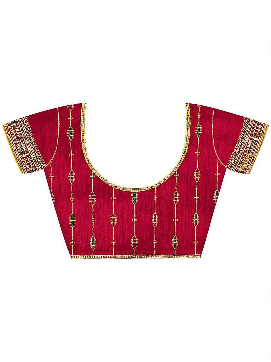 Saree mall Embellished Beads and Stones Silk Blend Sarees