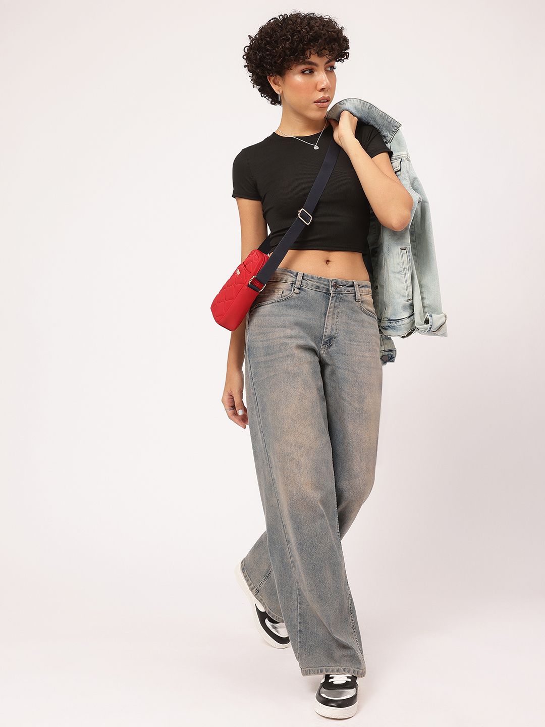 DressBerry Modern Minimalist Ribbed Crop Top