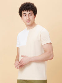 Being Human Colourblocked Round Neck T-shirt