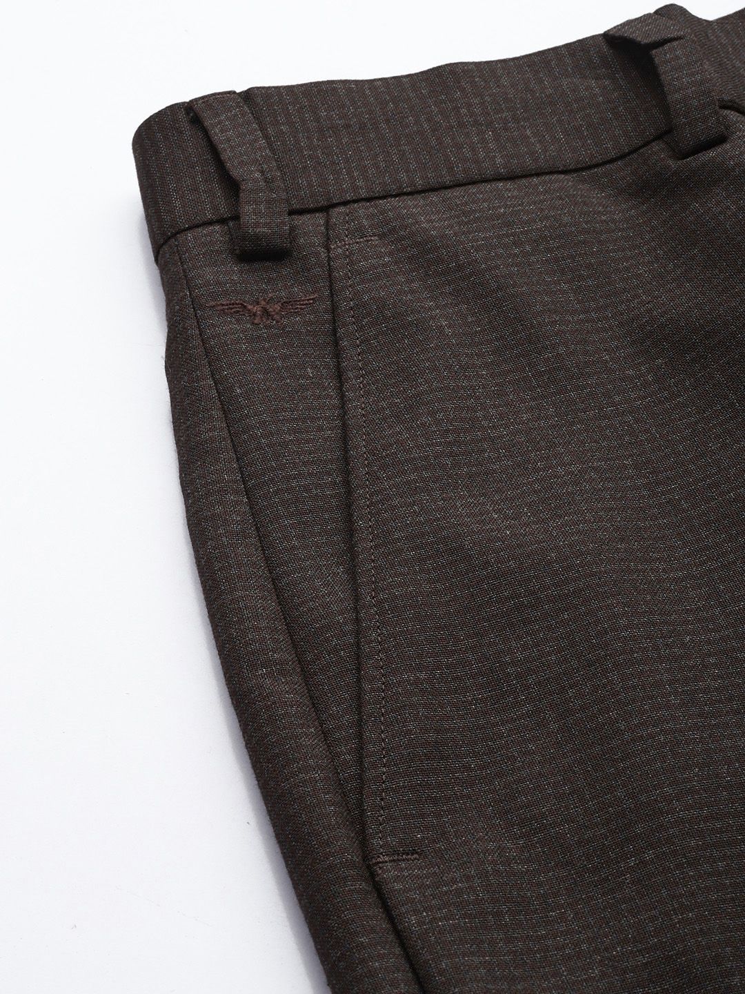 Park Avenue Men Checked Formal Trousers