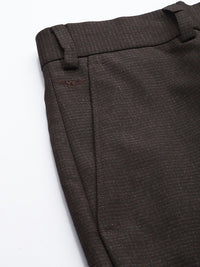 Park Avenue Men Checked Formal Trousers