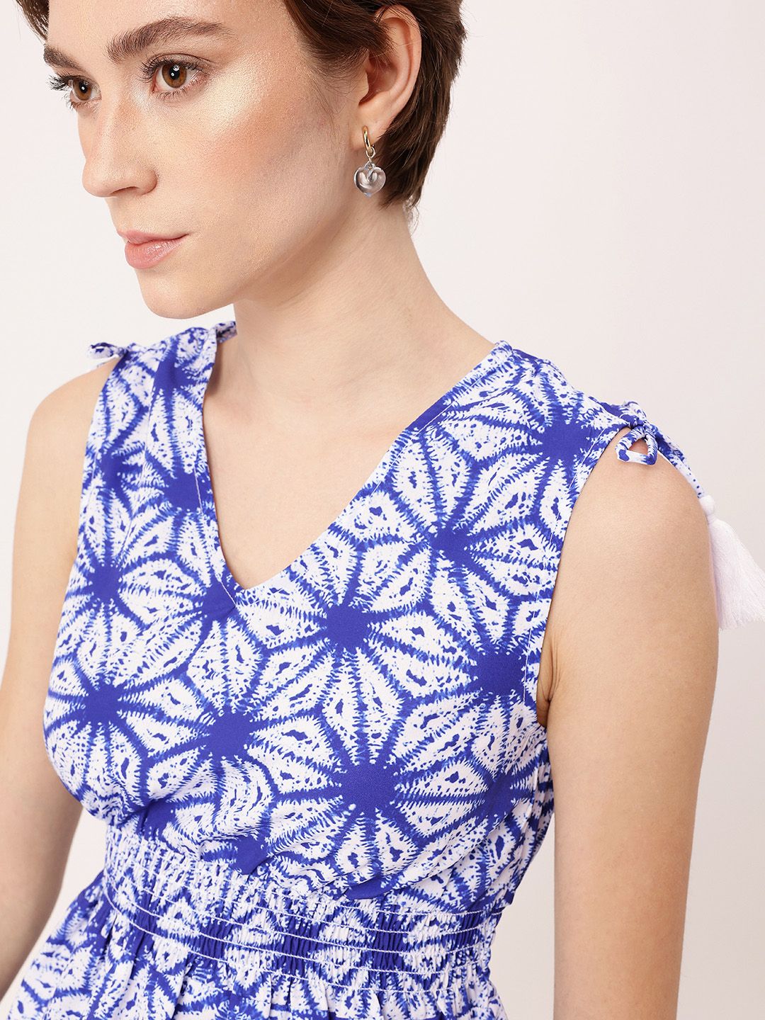 DressBerry Dyed Daze Smocked Peplum Top