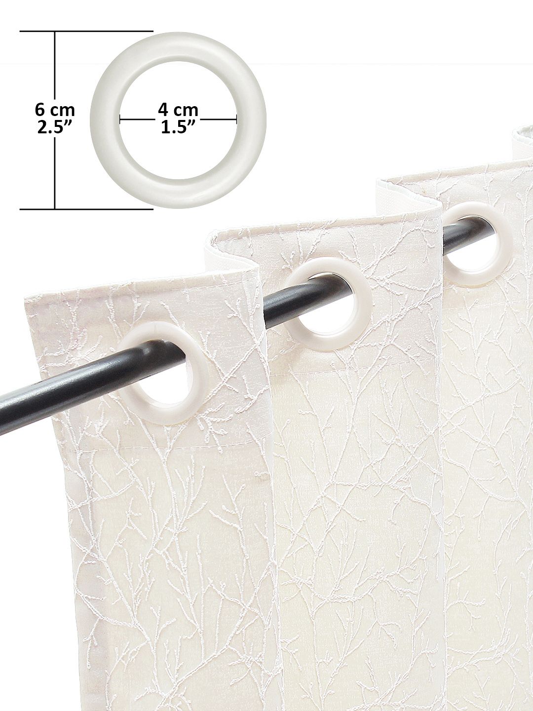 Story@Home Jacquard 400 GSM 7 feet 1 U Door Curtain