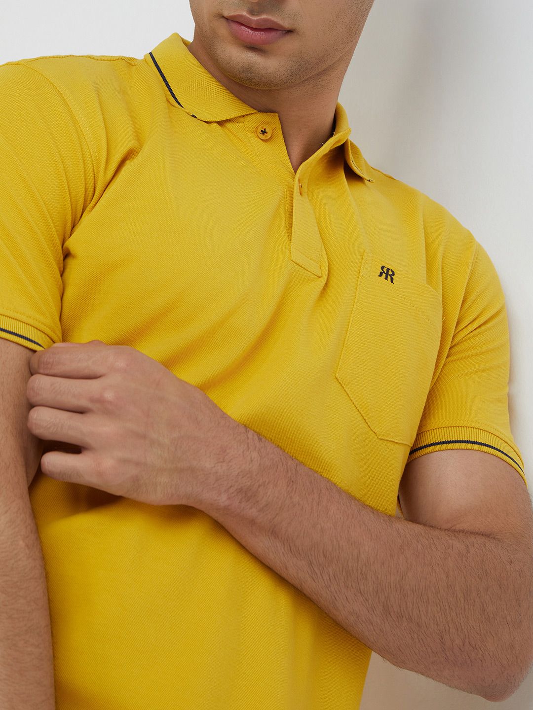 Raymond Pure Cotton Modern Fit Polo Collar T-shirt