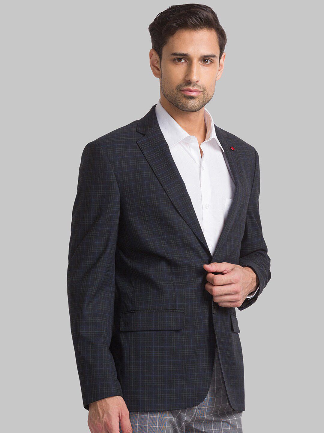 Raymond Men Checked Single Breasted Formal Blazers