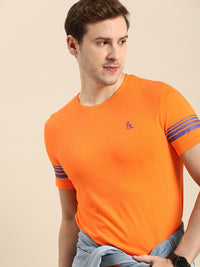 Being Human Solid Round Neck Pure Cotton T-shirt