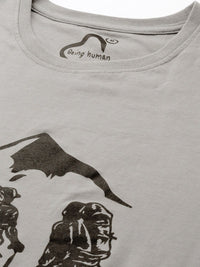 Being Human Printed Pure Cotton T-shirt