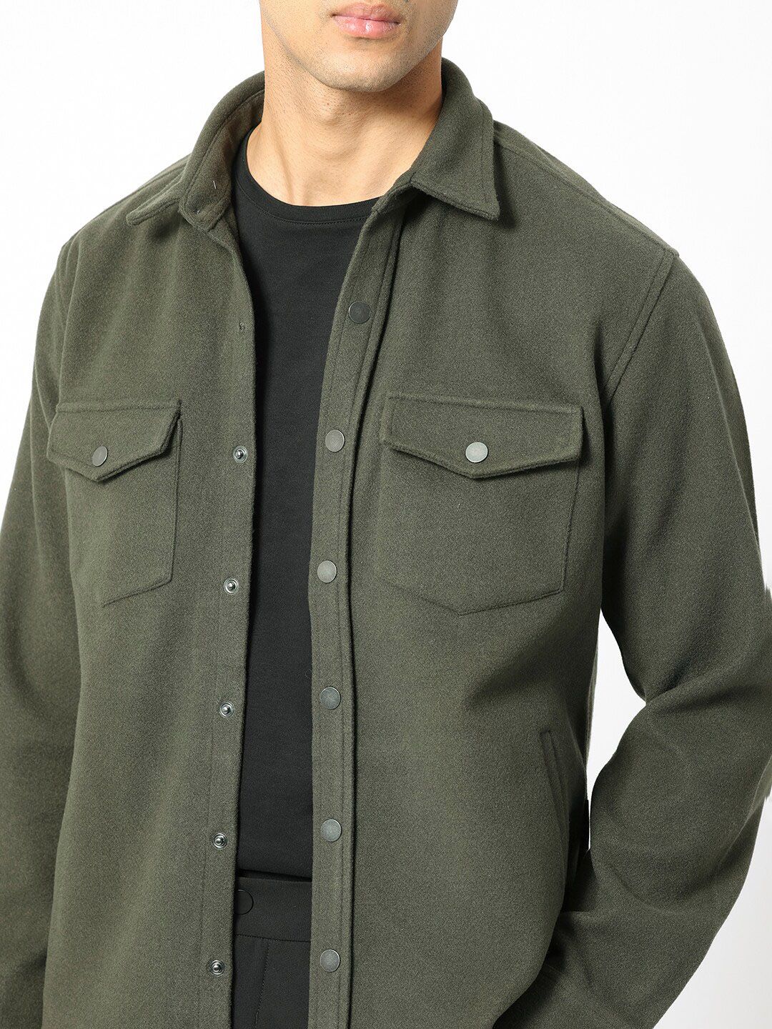 RARE RABBIT Men Cason Tailored Fit Spread Collar Jacket