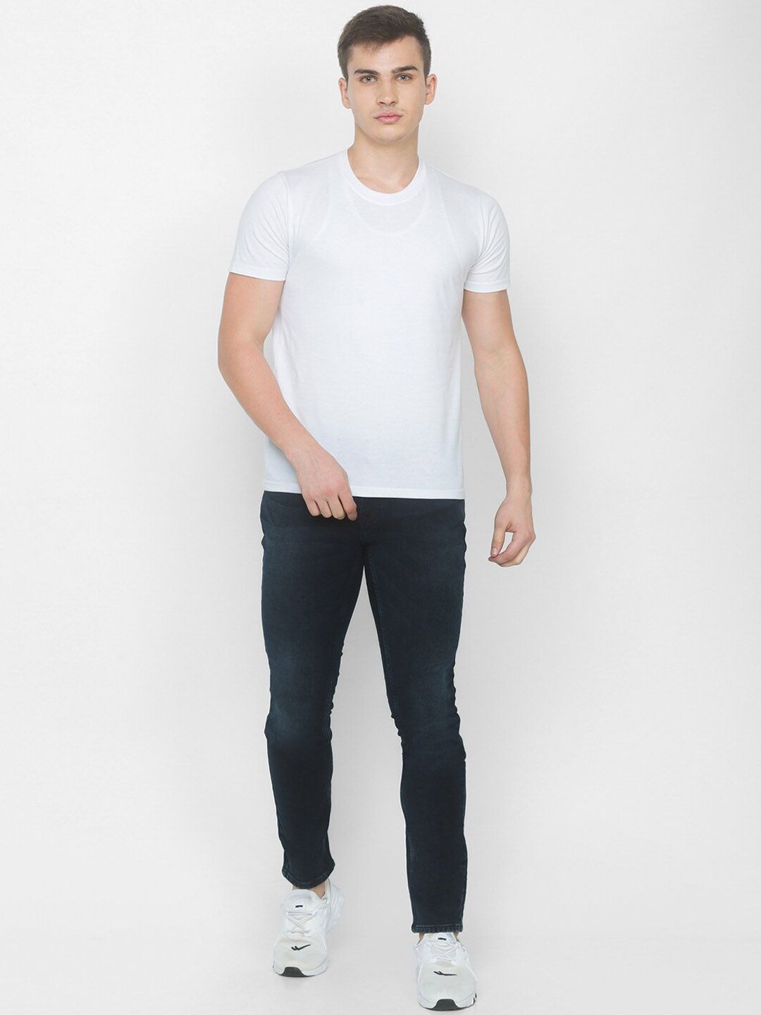 SPYKAR Men Blue Skinny Fit Low-Rise Stretchable Jeans