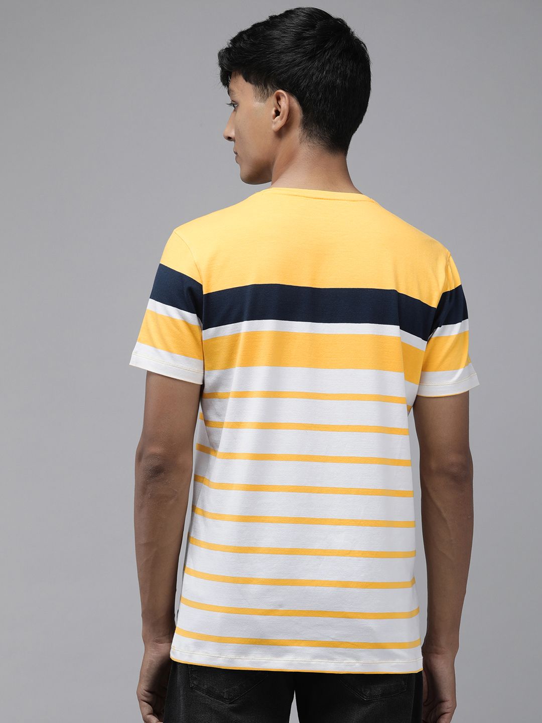 SPYKAR Striped Slim Fit Casual T-shirt