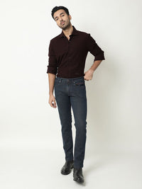 RARE RABBIT Men Veniziaa Textured Slim Fit Cotton Shirt