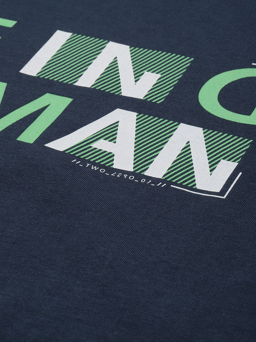 Being Human Pure Cotton Brand Logo Printed Slim Fit T-shirt