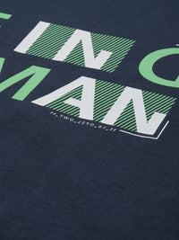 Being Human Pure Cotton Brand Logo Printed Slim Fit T-shirt