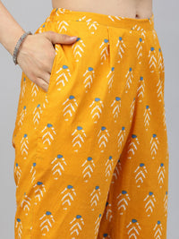KALINI Ethnic Motifs Printed Pure Cotton Co-Ords