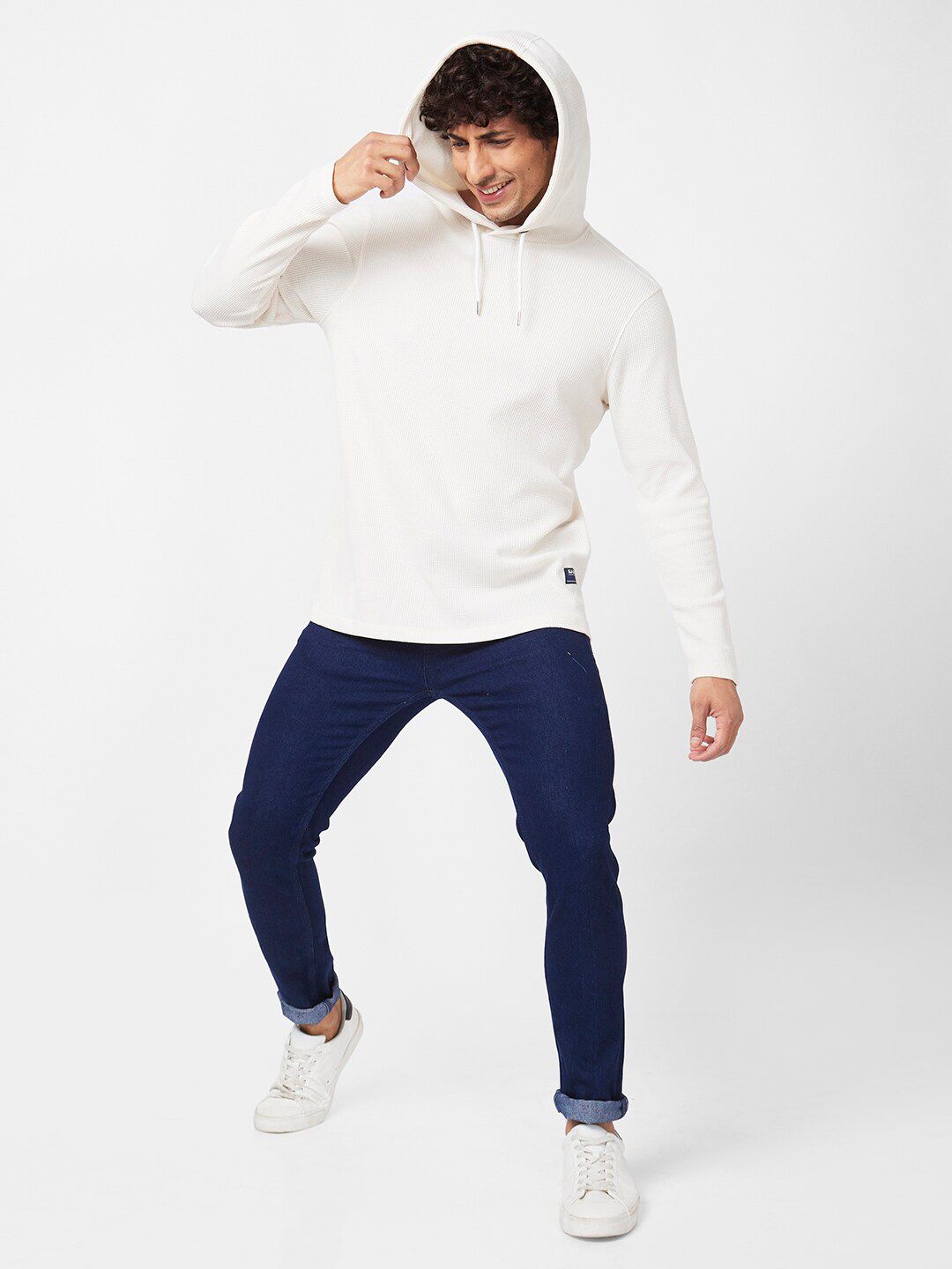 SPYKAR Hooded Neck Slim Fit Cotton Casual T-Shirt