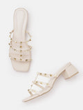 Lino Perros Studded Block Heel