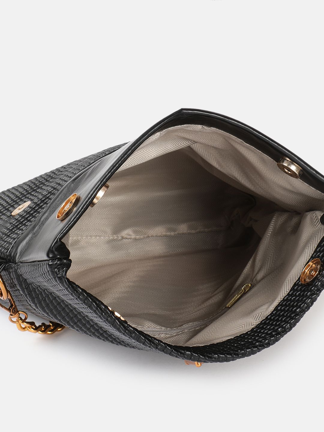 DressBerry Textured Structured Handheld Bag