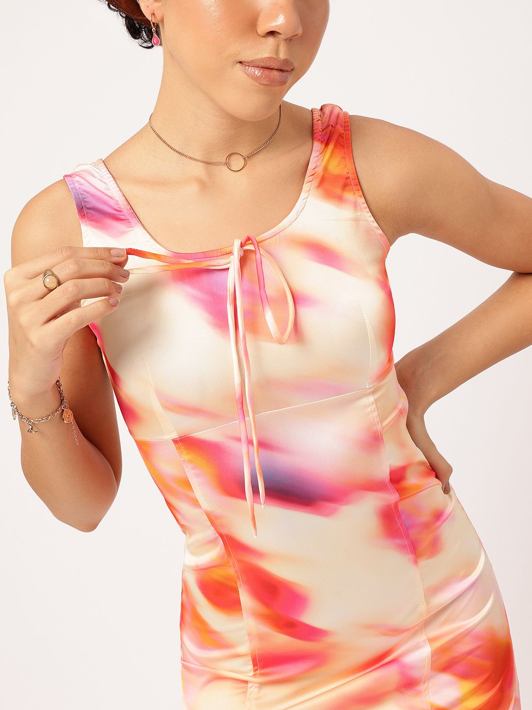DressBerry Femme Fever Abstract Print Bodycon Dress