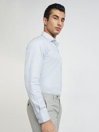 Raymond Textured Pure Cotton Slim Fit Formal Shirt