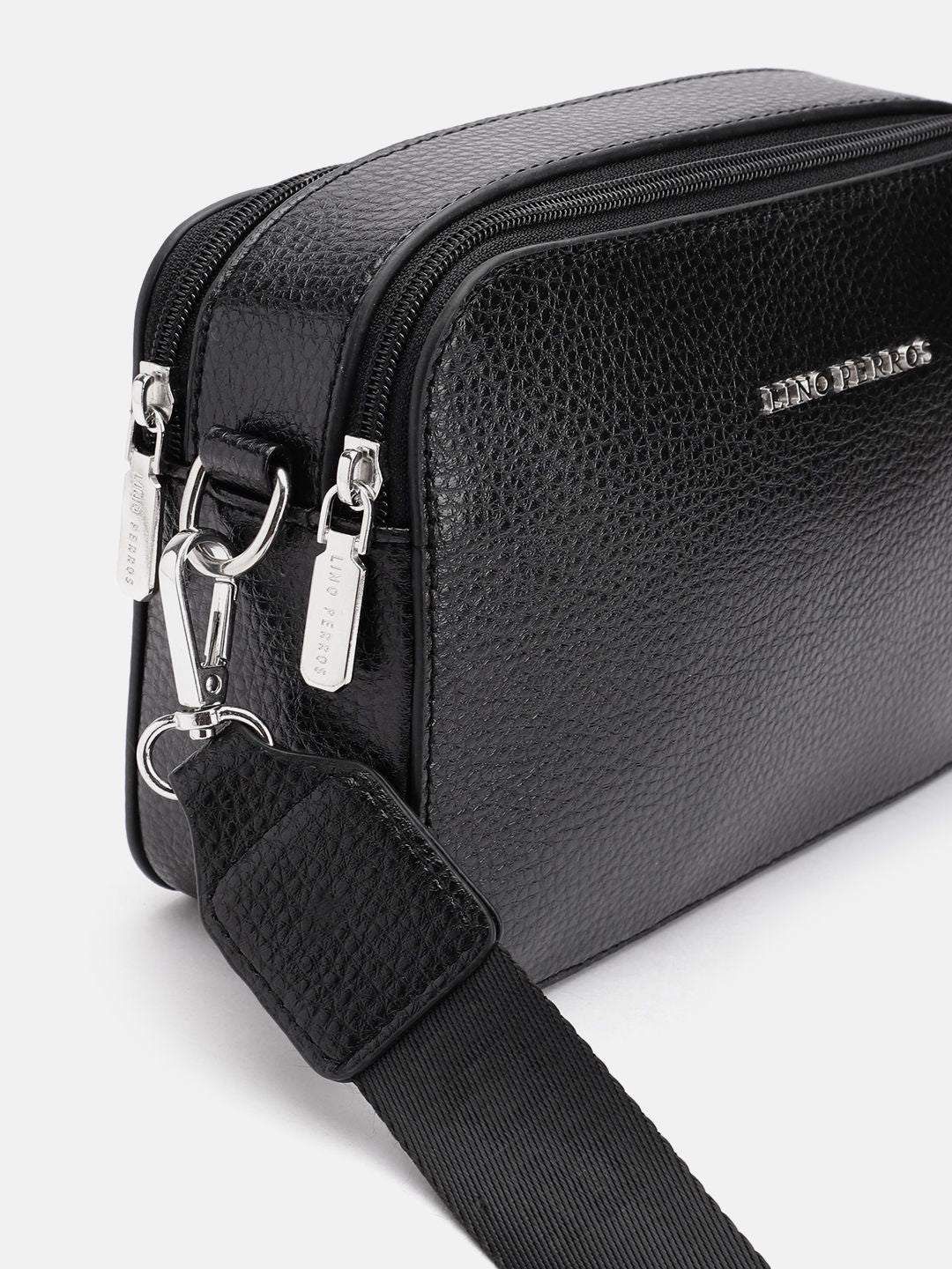 Lino Perros Textured Structured Sling Bag