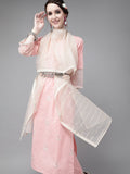 Indo Era Women Pink Pure Cotton Ethnic Motifs Sequinned Kurta with Trousers & Dupatta