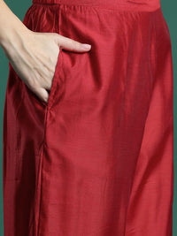 Indo Era Embroidered Sequinned Kurta With Trousers & Dupatta