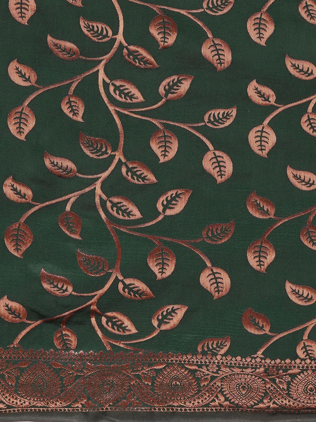 KALINI Woven Design Zari Silk Blend Banarasi Saree