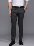 Raymond Men Checked Slim Fit Formal Trousers