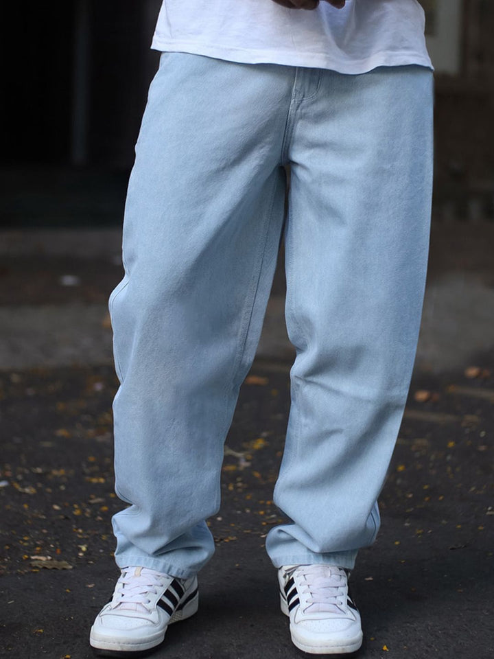 Powerlook Men Boyfriend Fit Clean Look Light Fade Cotton Jeans