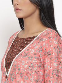 AURELIA Women Printed Straight Kurta with Palazzo