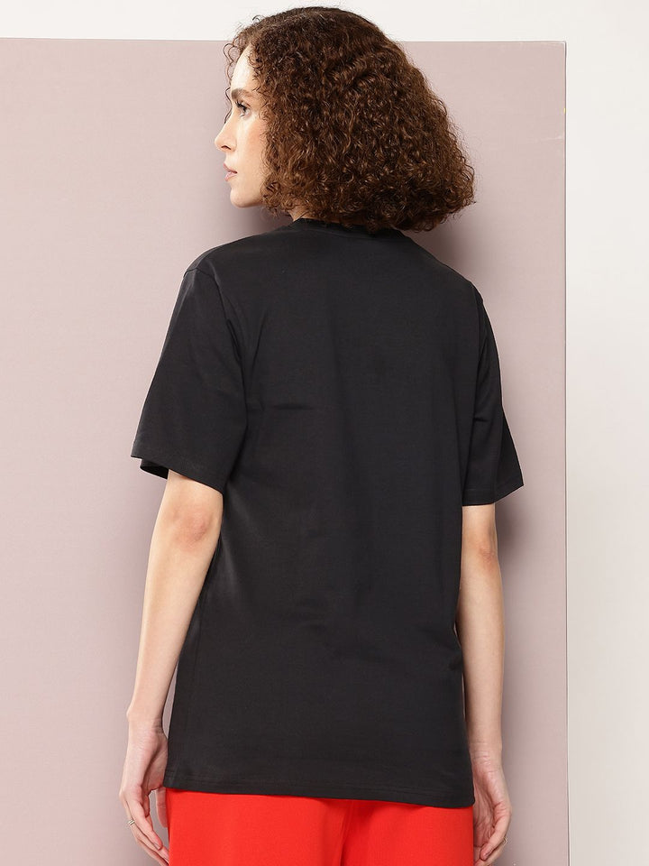 DILLINGER Women Printed Pure Cotton Oversized T-shirt