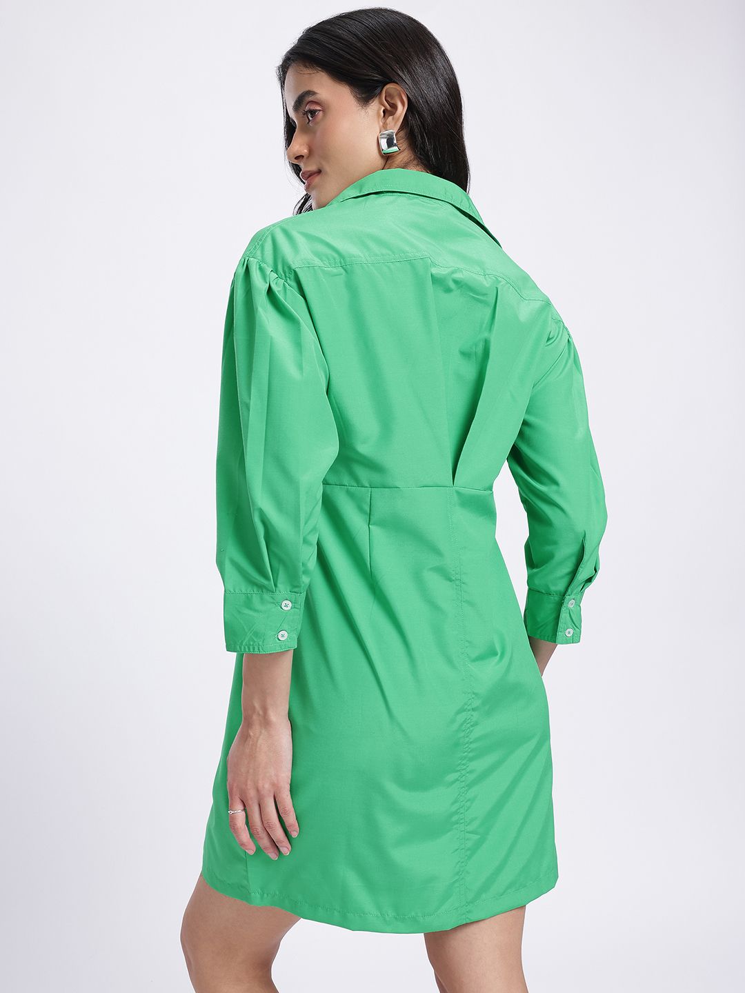DressBerry Verdant Vogue Shirt Style Dress